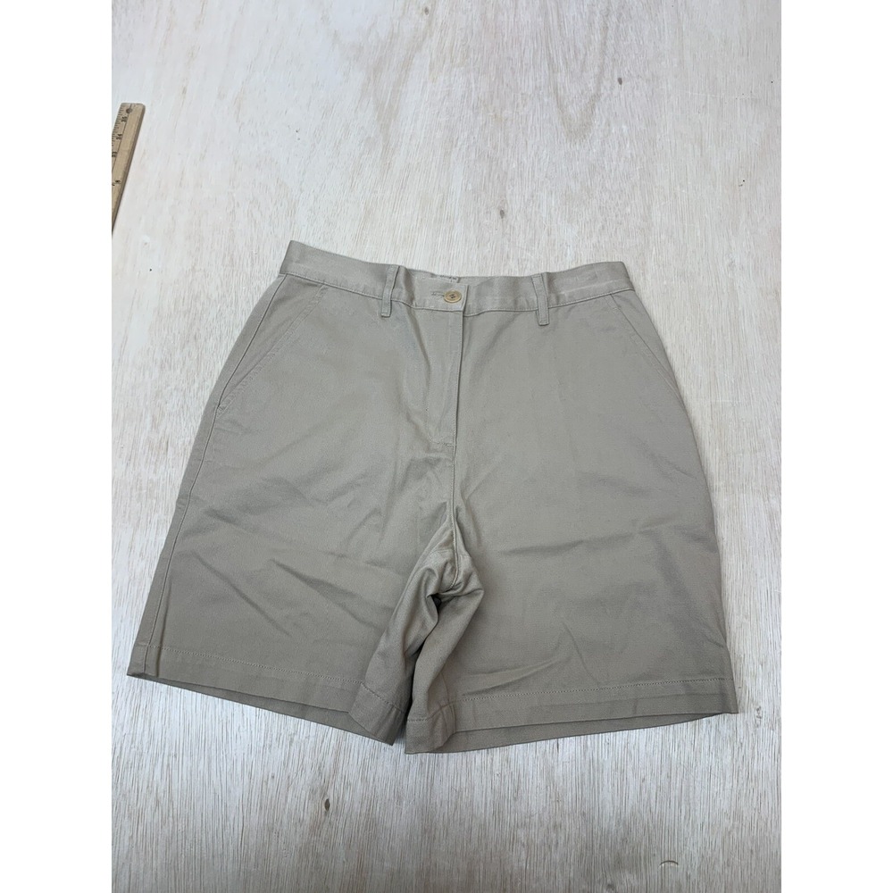 Polo Ralph Lauren Womens Shorts 6 Khaki 100% Cotton Twill Mid Thigh Classic